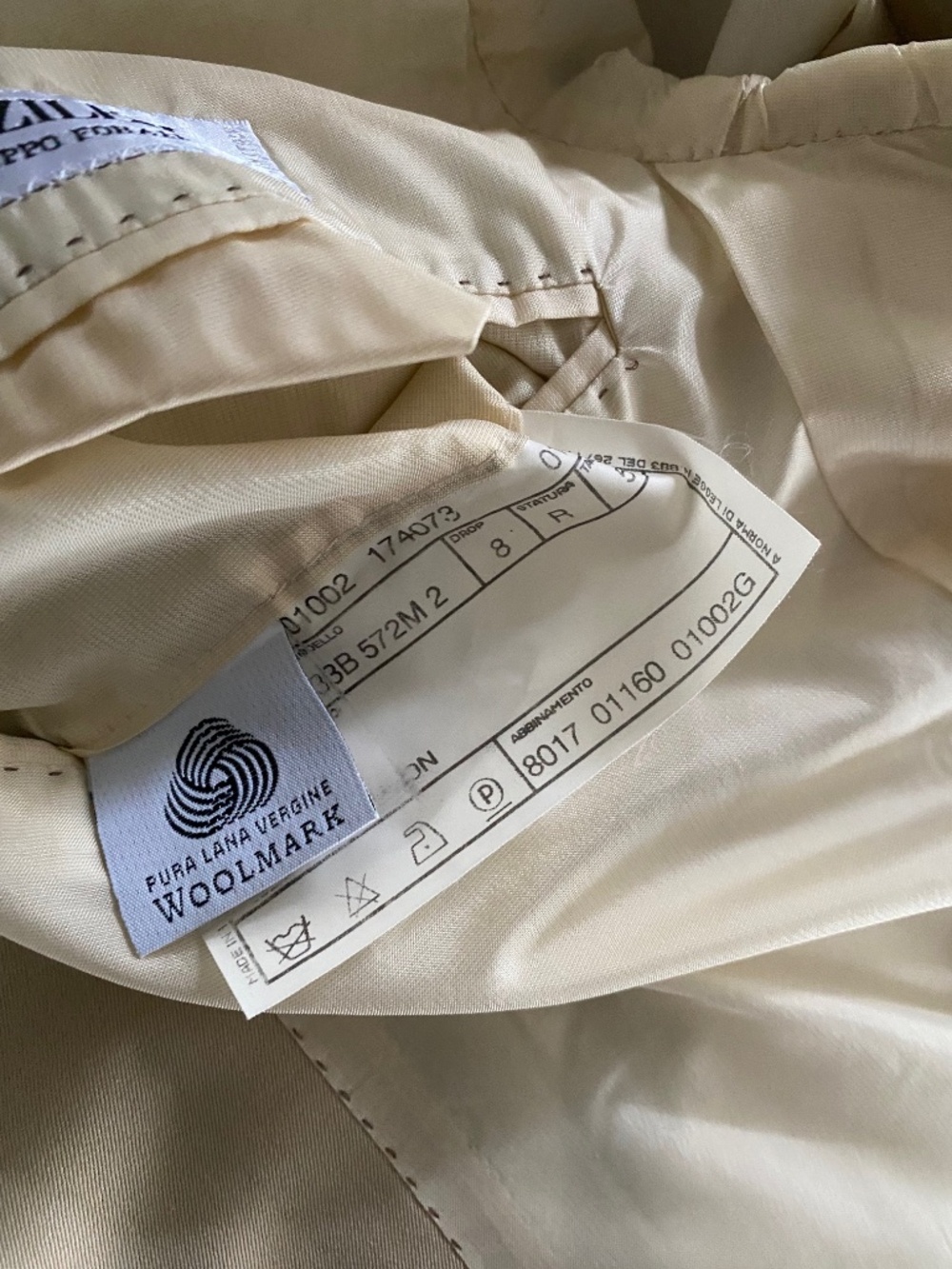 Pal Zileri, Gruppo For All, Made in Italy, Wool/Rayon Suit, Size 52R EU, 42R US - Picture 5 of 16
